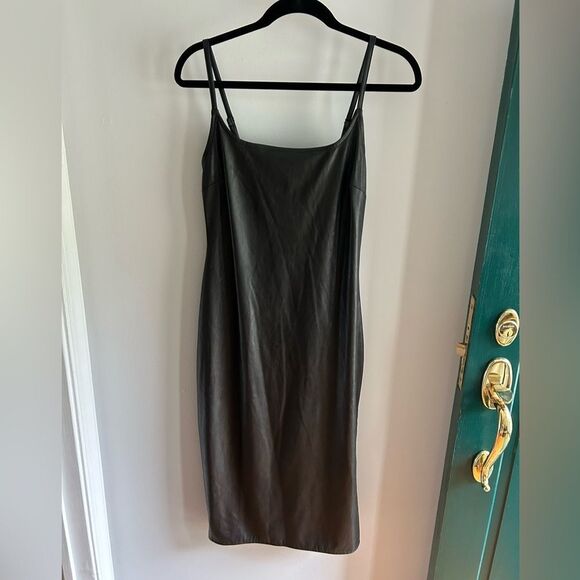 Black Leather Dress - Picture 1 of 7